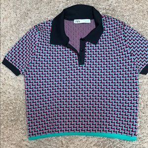 Multi colored crop top